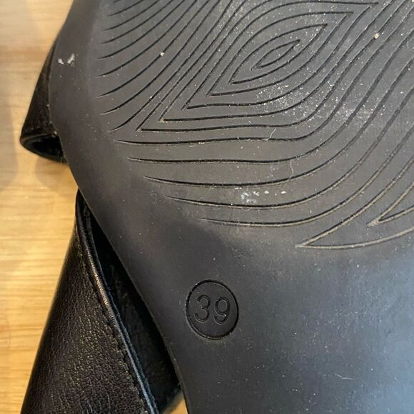 Bueno Women's Candy Sling-Back Sandals Black leather Sz 39 - Picture 5 of 7